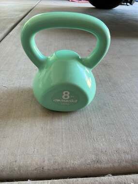 Marika 8lb Mint Green Vinyl Coated Kettlebell